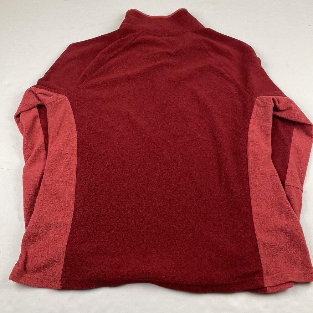 Columbia 1/4 Zip Fleece Pullover Women’s XL Sweater Lightweight Hiking Red Pink - Picture 3 of 7